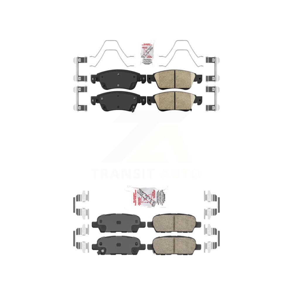 AmeriBRAKES - KNF-100912 - Front and Rear Disc Brake Pad Kits image 1