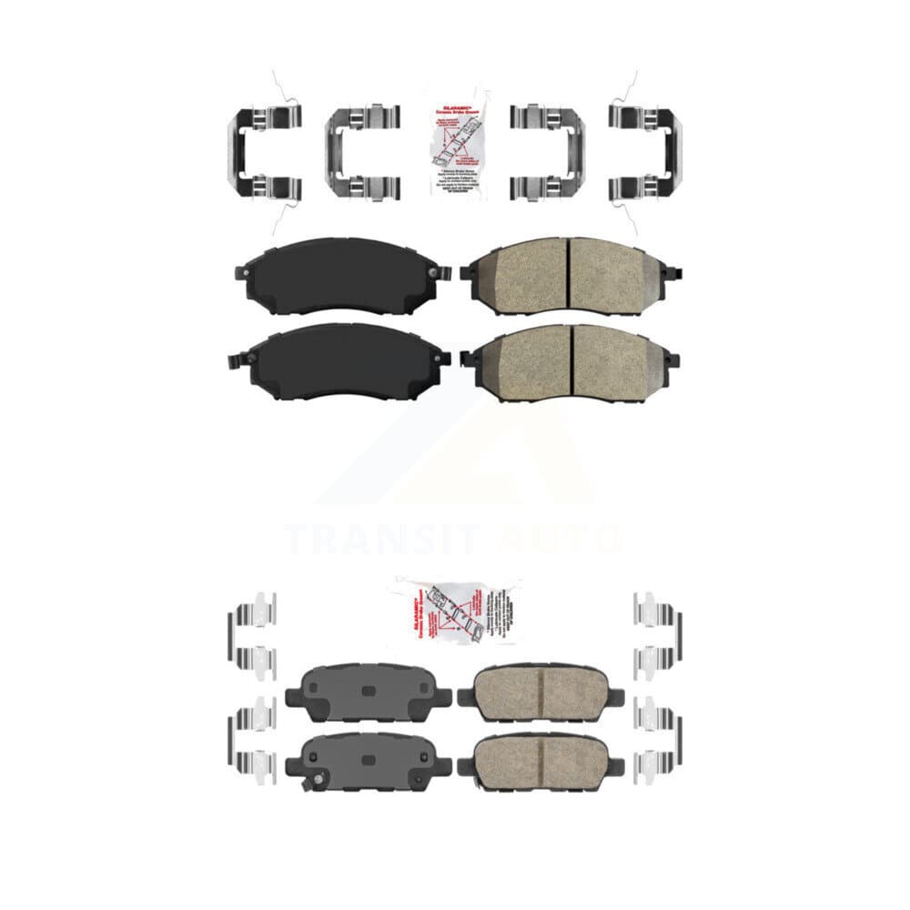 AmeriBRAKES - KNF-100914 - Front and Rear Disc Brake Pad Kits image 1