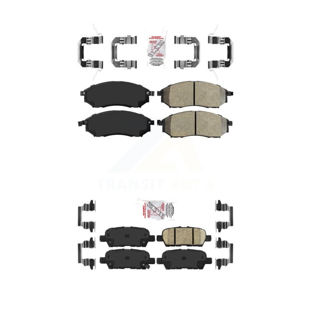 AmeriBRAKES - KNF-100916 - Front and Rear Disc Brake Pad Kits image 1