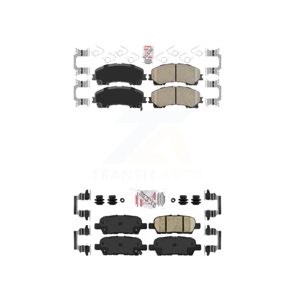 AmeriBRAKES - KNF-100922 - Front and Rear Disc Brake Pad Kits image 1