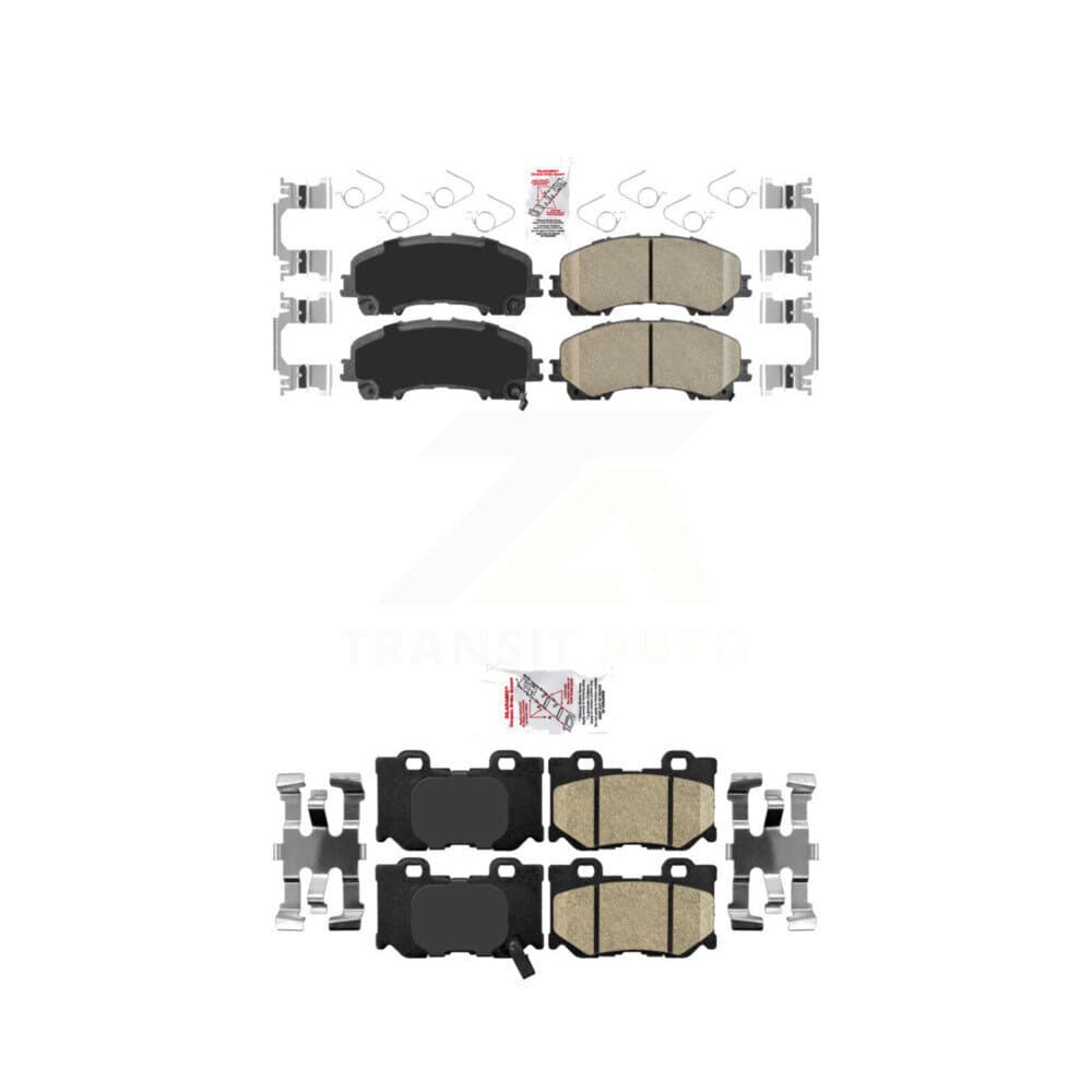 AmeriBRAKES - KNF-100924 - Front and Rear Disc Brake Pad Kits image 1