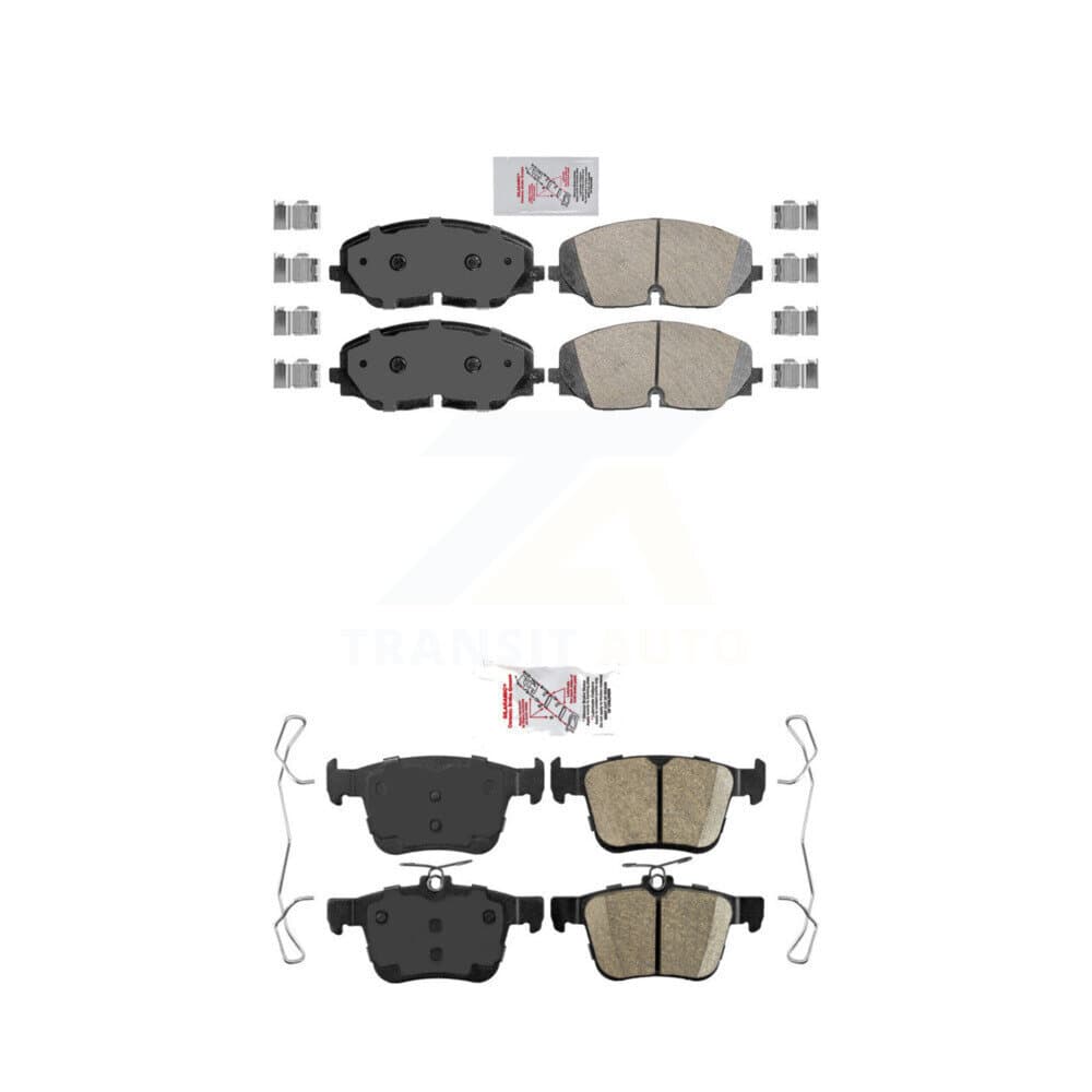 AmeriBRAKES - KNF-100927 - Front and Rear Disc Brake Pad Kits image 1