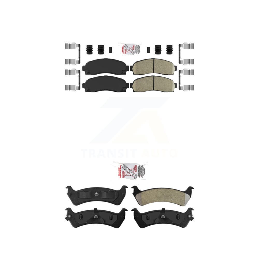 AmeriBRAKES - KNF-100931 - Front and Rear Disc Brake Pad Kits image 1