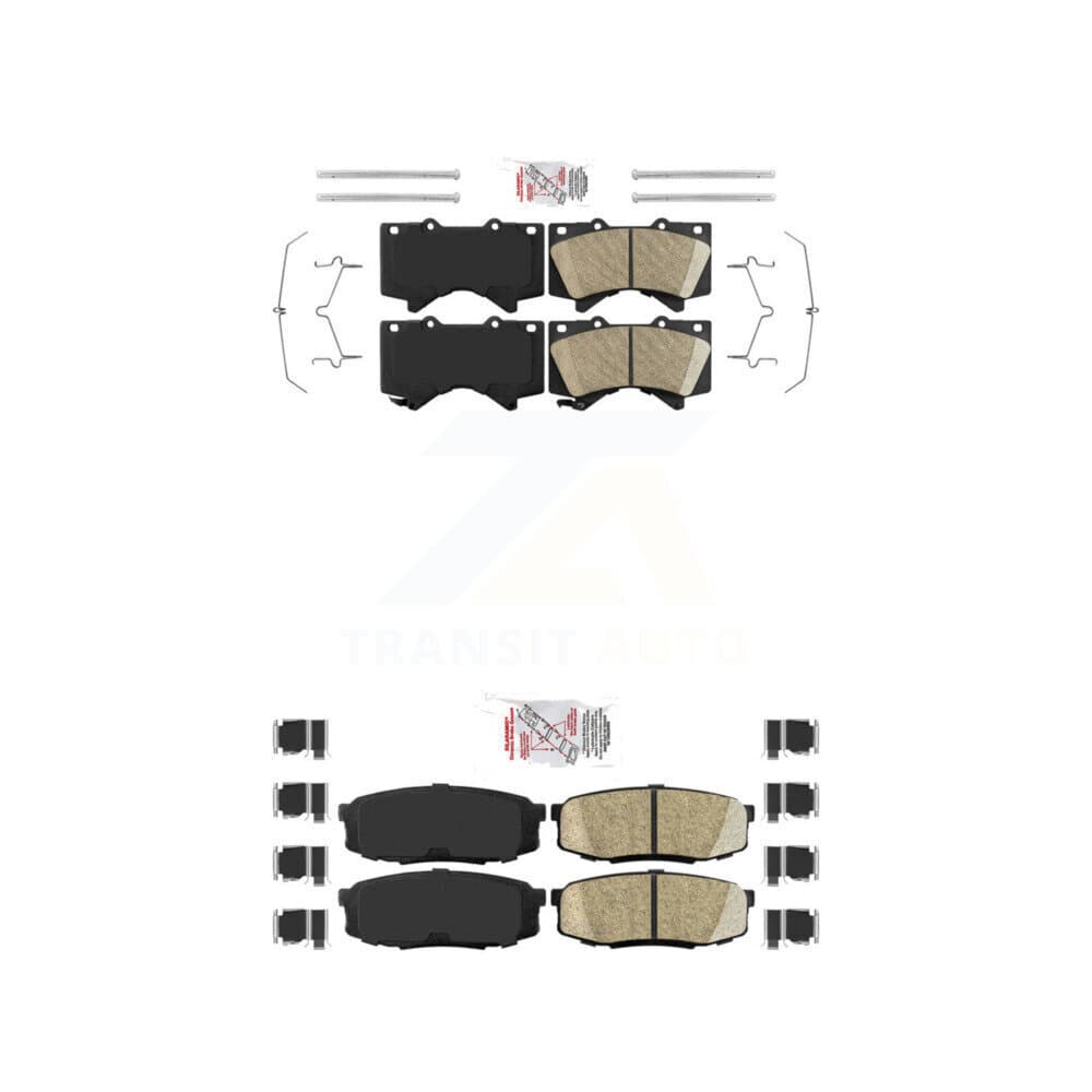 AmeriBRAKES - KNF-100939 - Front and Rear Disc Brake Pad Kits image 1