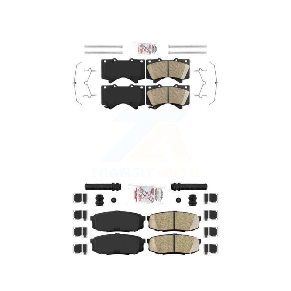 AmeriBRAKES - KNF-100940 - Front and Rear Disc Brake Pad Kits image 1