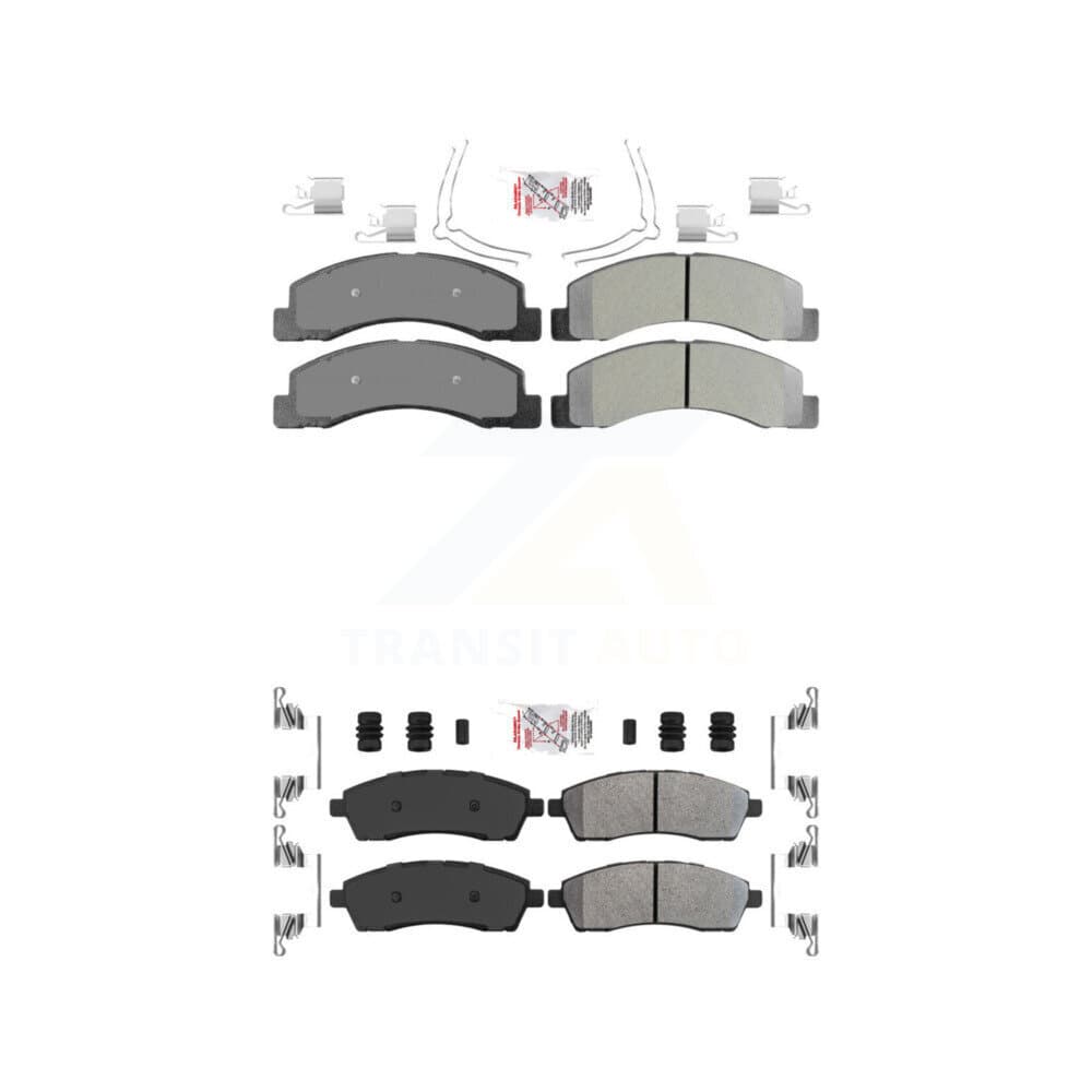 AmeriBRAKES - KNF-100954 - Front and Rear Disc Brake Pad Kits image 1