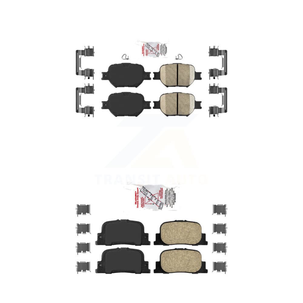 AmeriBRAKES - KNF-100956 - Front and Rear Disc Brake Pad Kits image 1
