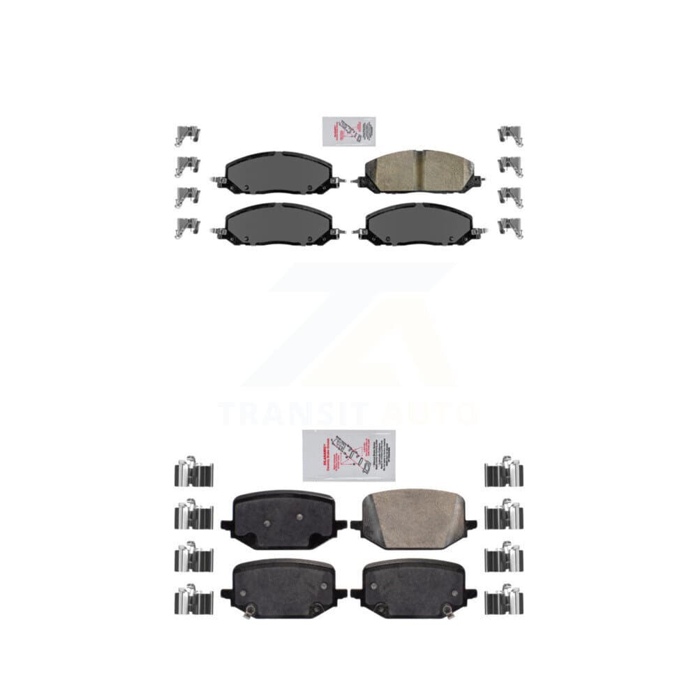 AmeriBRAKES - KNF-100958 - Front and Rear Disc Brake Pad Kits image 1