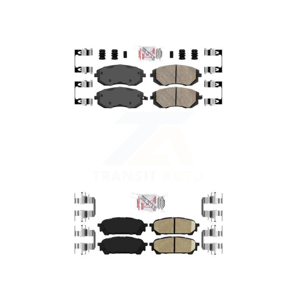 AmeriBRAKES - KNF-100970 - Front and Rear Disc Brake Pad Kits image 1