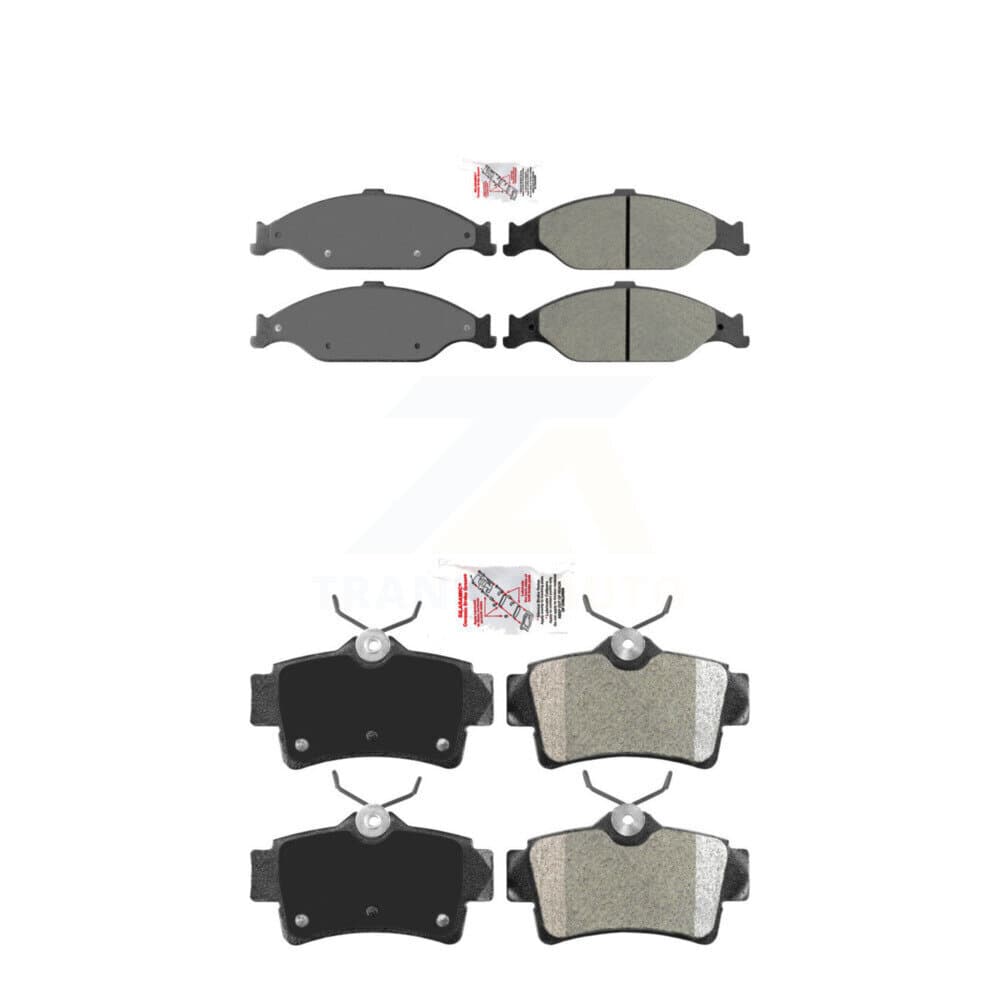 AmeriBRAKES - KNF-100978 - Front and Rear Disc Brake Pad Kits image 1