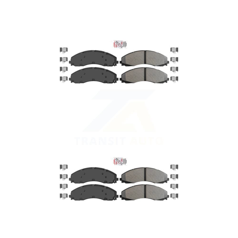 AmeriBRAKES - KNF-100986 - Front and Rear Disc Brake Pad Kits image 1