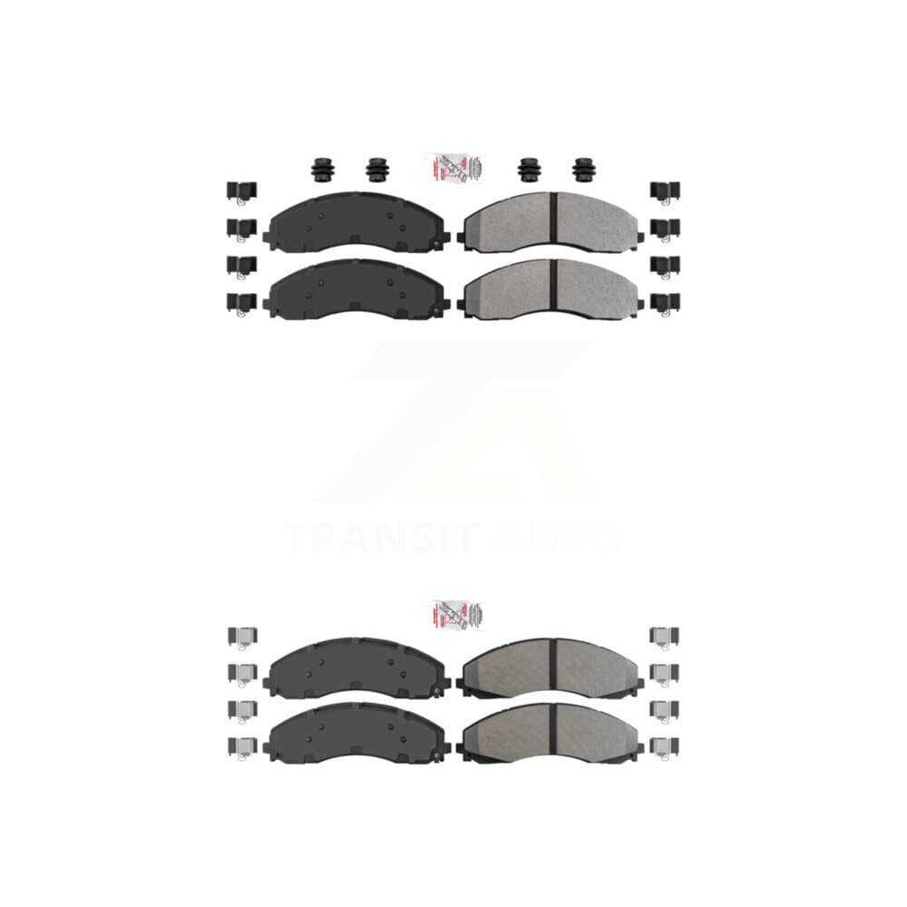AmeriBRAKES - KNF-100988 - Front and Rear Disc Brake Pad Kits image 1