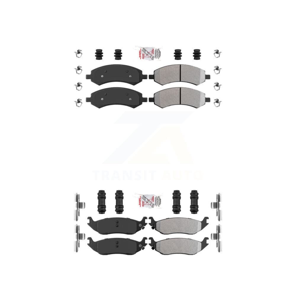 AmeriBRAKES - KNF-101003 - Front and Rear Disc Brake Pad Kits image 1
