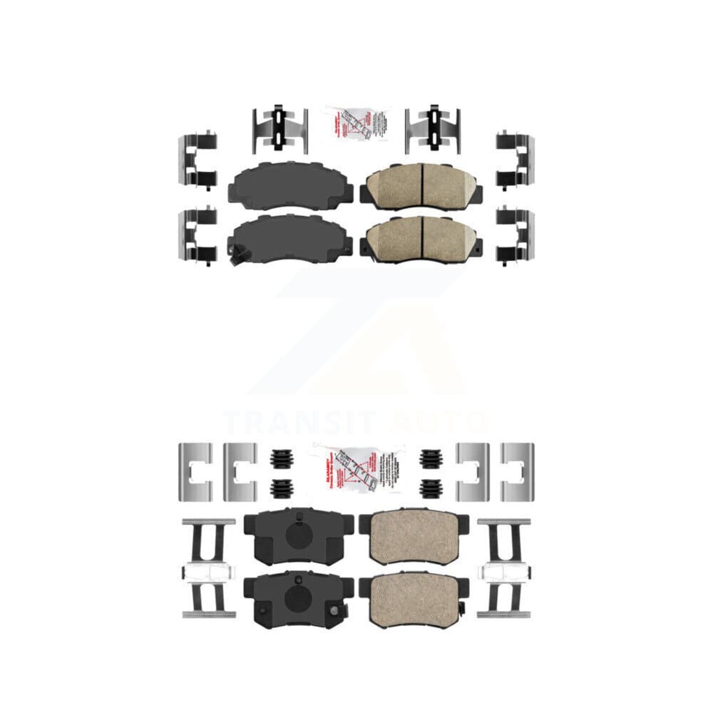 AmeriBRAKES - KNF-101007 - Front and Rear Disc Brake Pad Kits image 1