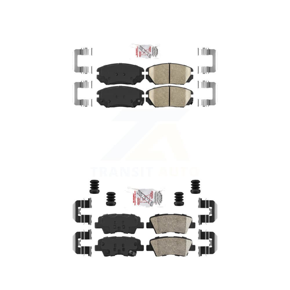 AmeriBRAKES - KNF-101013 - Front and Rear Disc Brake Pad Kits image 1