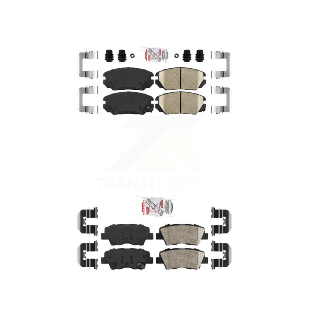 AmeriBRAKES - KNF-101016 - Front and Rear Disc Brake Pad Kits image 1
