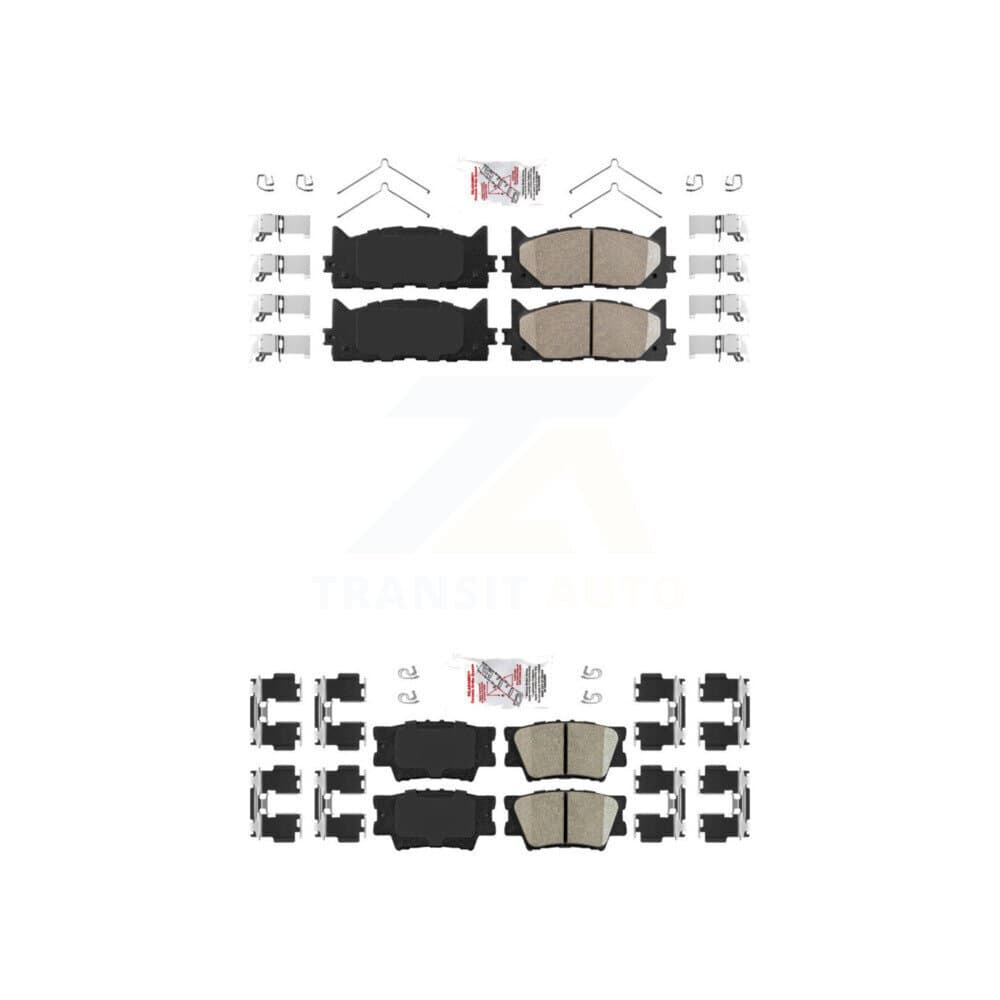 AmeriBRAKES - KNF-101017 - Front and Rear Disc Brake Pad Kits image 1