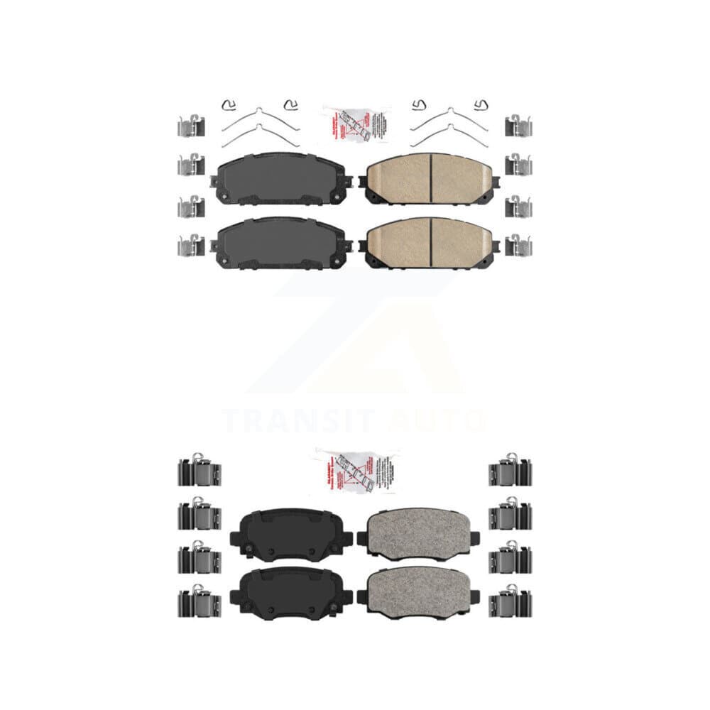 AmeriBRAKES - KNF-101035 - Front and Rear Disc Brake Pad Kits image 1