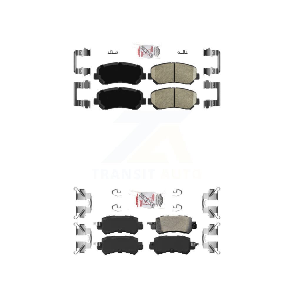 AmeriBRAKES - KNF-101040 - Front and Rear Disc Brake Pad Kits image 1