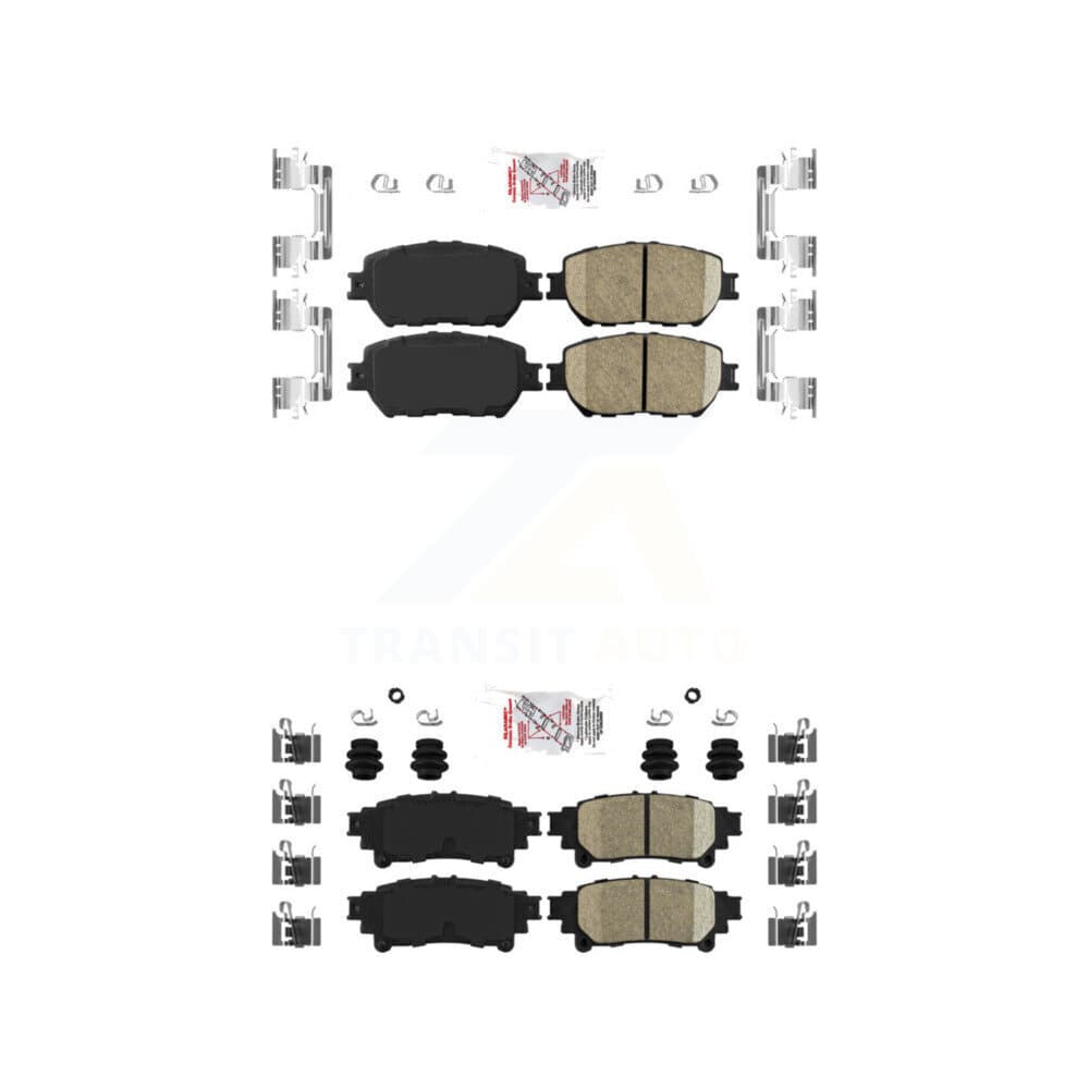 AmeriBRAKES - KNF-101063 - Front and Rear Disc Brake Pad Kits image 1