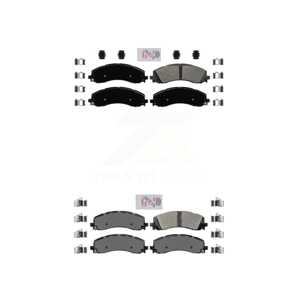 AmeriBRAKES - KNF-101077 - Front and Rear Disc Brake Pad Kits image 1