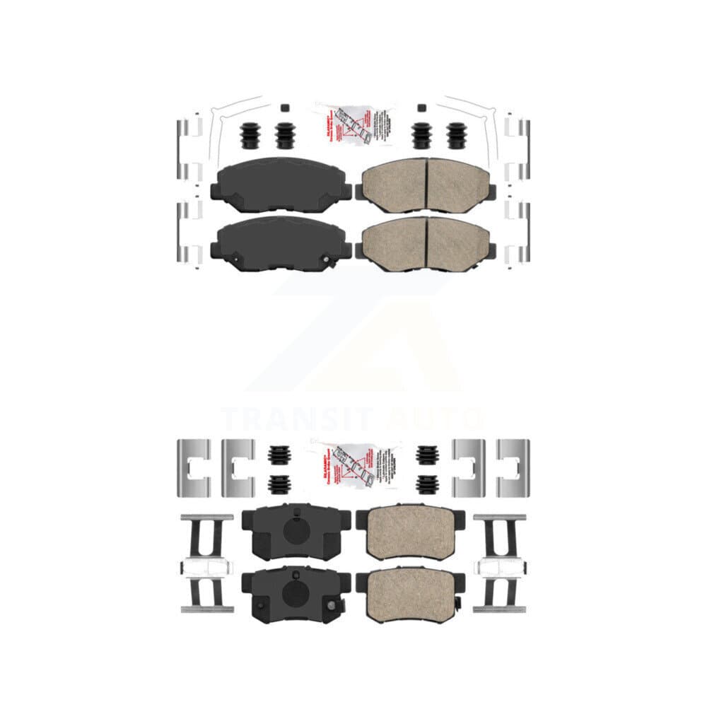 AmeriBRAKES - KNF-101084 - Front and Rear Disc Brake Pad Kits image 1