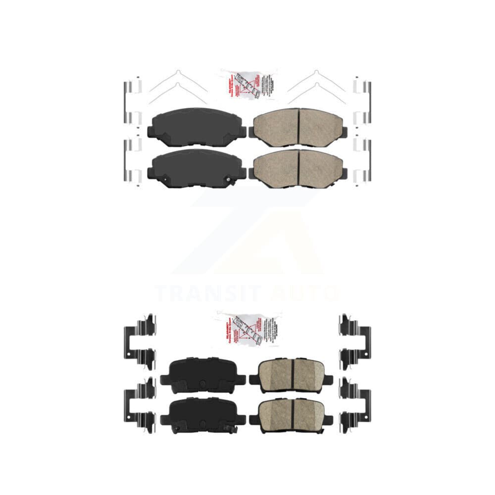 AmeriBRAKES - KNF-101089 - Front and Rear Disc Brake Pad Kits image 1