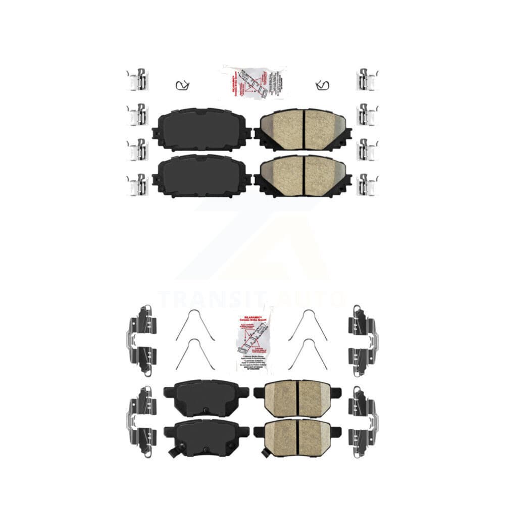 AmeriBRAKES - KNF-101094 - Front and Rear Disc Brake Pad Kits image 1