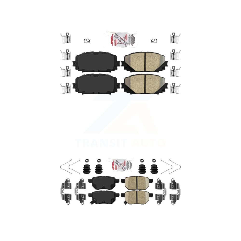 AmeriBRAKES - KNF-101095 - Front and Rear Disc Brake Pad Kits image 1