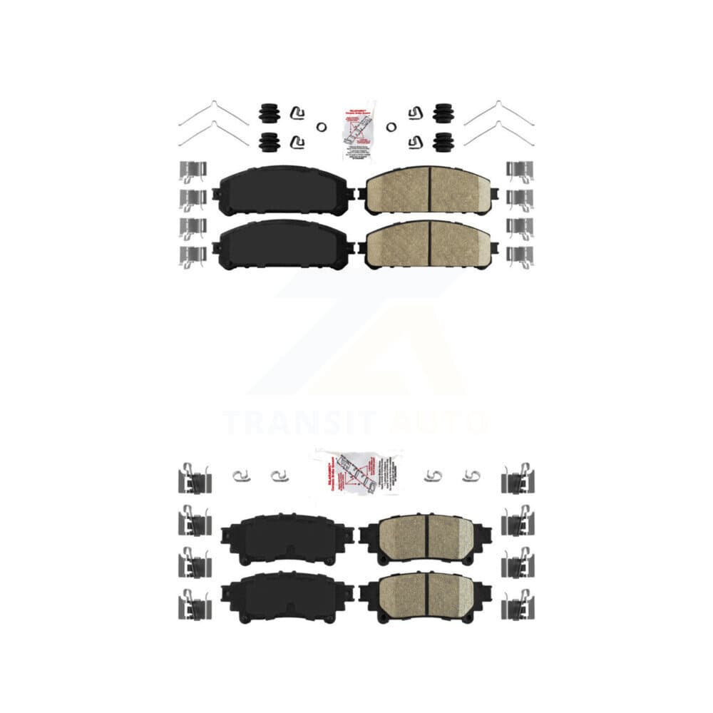 AmeriBRAKES - KNF-101118 - Front and Rear Disc Brake Pad Kits image 1