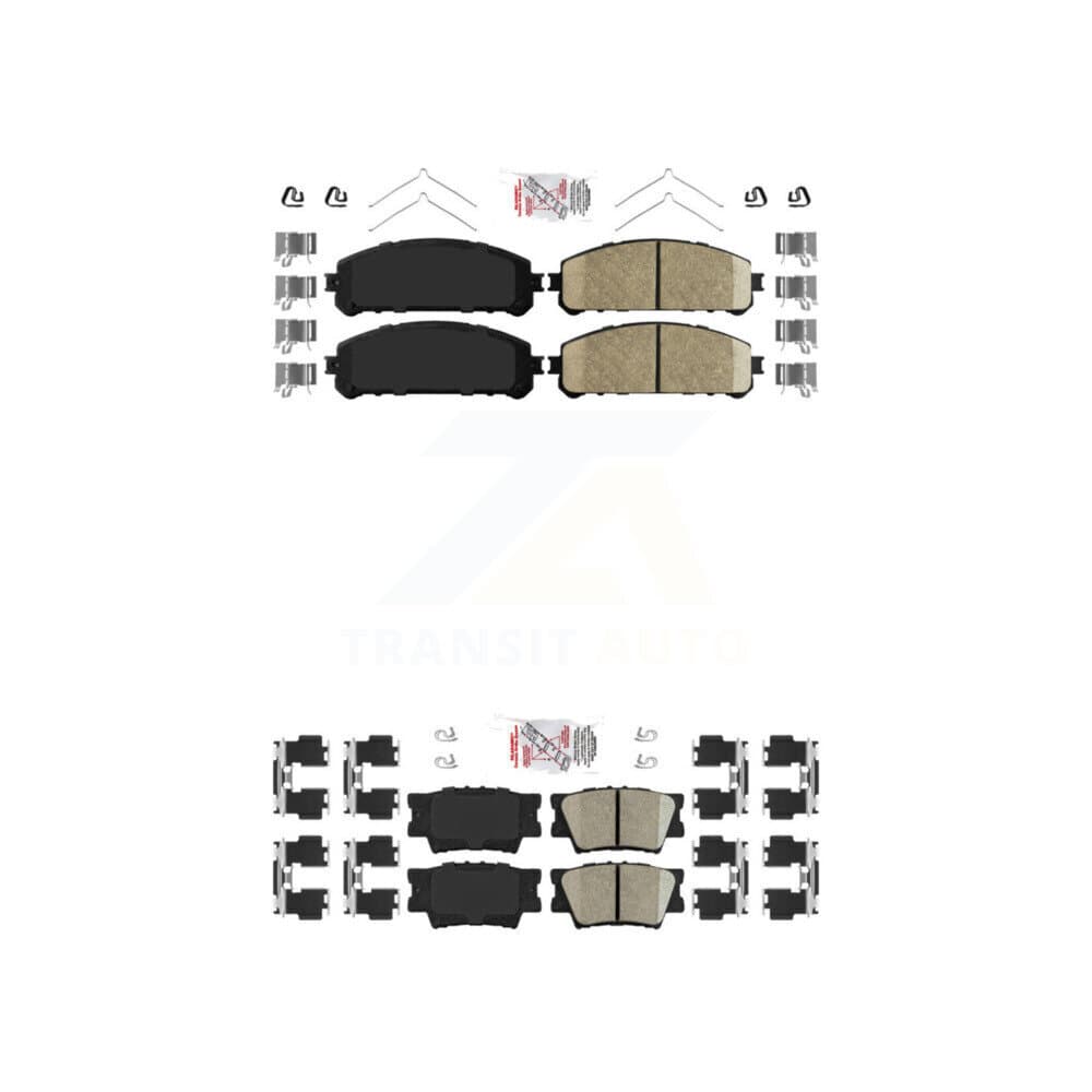 AmeriBRAKES - KNF-101123 - Front and Rear Disc Brake Pad Kits image 1