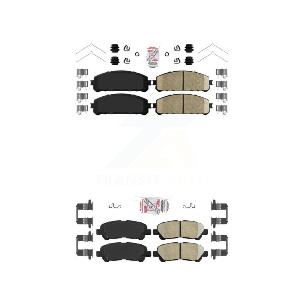AmeriBRAKES - KNF-101132 - Front and Rear Disc Brake Pad Kits image 1