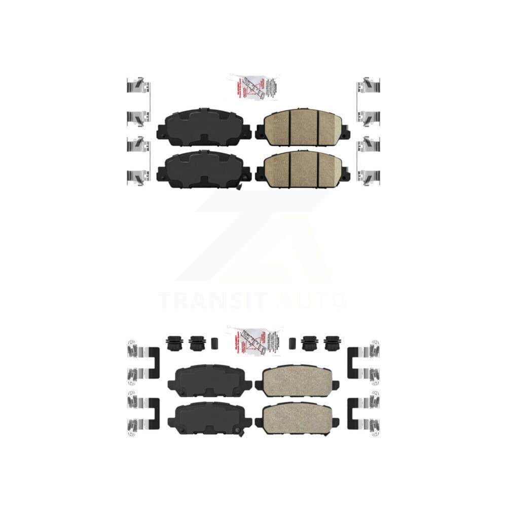 AmeriBRAKES - KNF-101146 - Front and Rear Disc Brake Pad Kits image 1