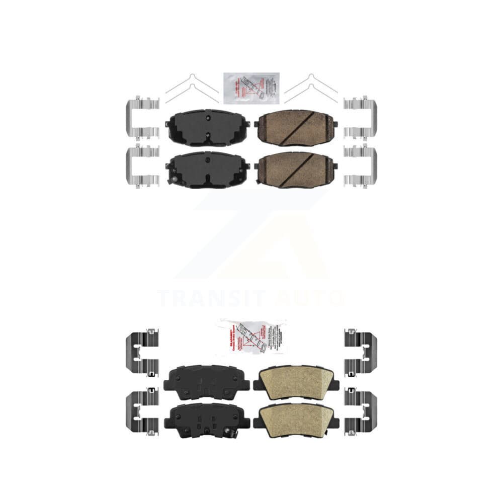 AmeriBRAKES - KNF-101154 - Front and Rear Disc Brake Pad Kits image 1