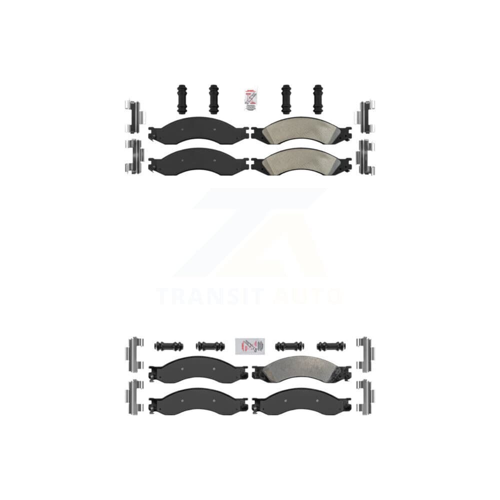 AmeriBRAKES - KNF-101157 - Front and Rear Disc Brake Pad Kits image 1