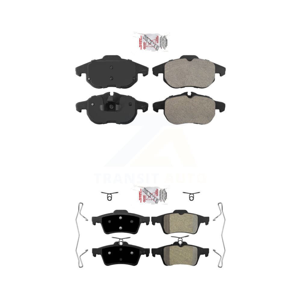 AmeriBRAKES - KNF-101165 - Front and Rear Disc Brake Pad Kits image 1