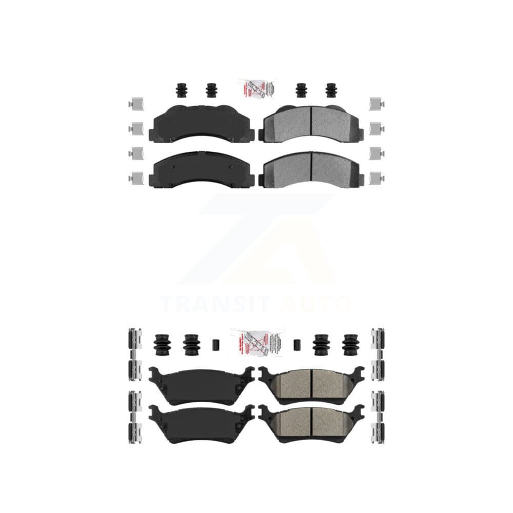 AmeriBRAKES - KNF-101171 - Front and Rear Disc Brake Pad Kits image 1