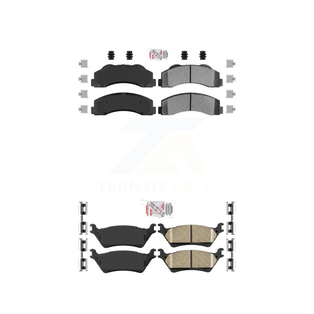 AmeriBRAKES - KNF-101172 - Front and Rear Disc Brake Pad Kits image 1