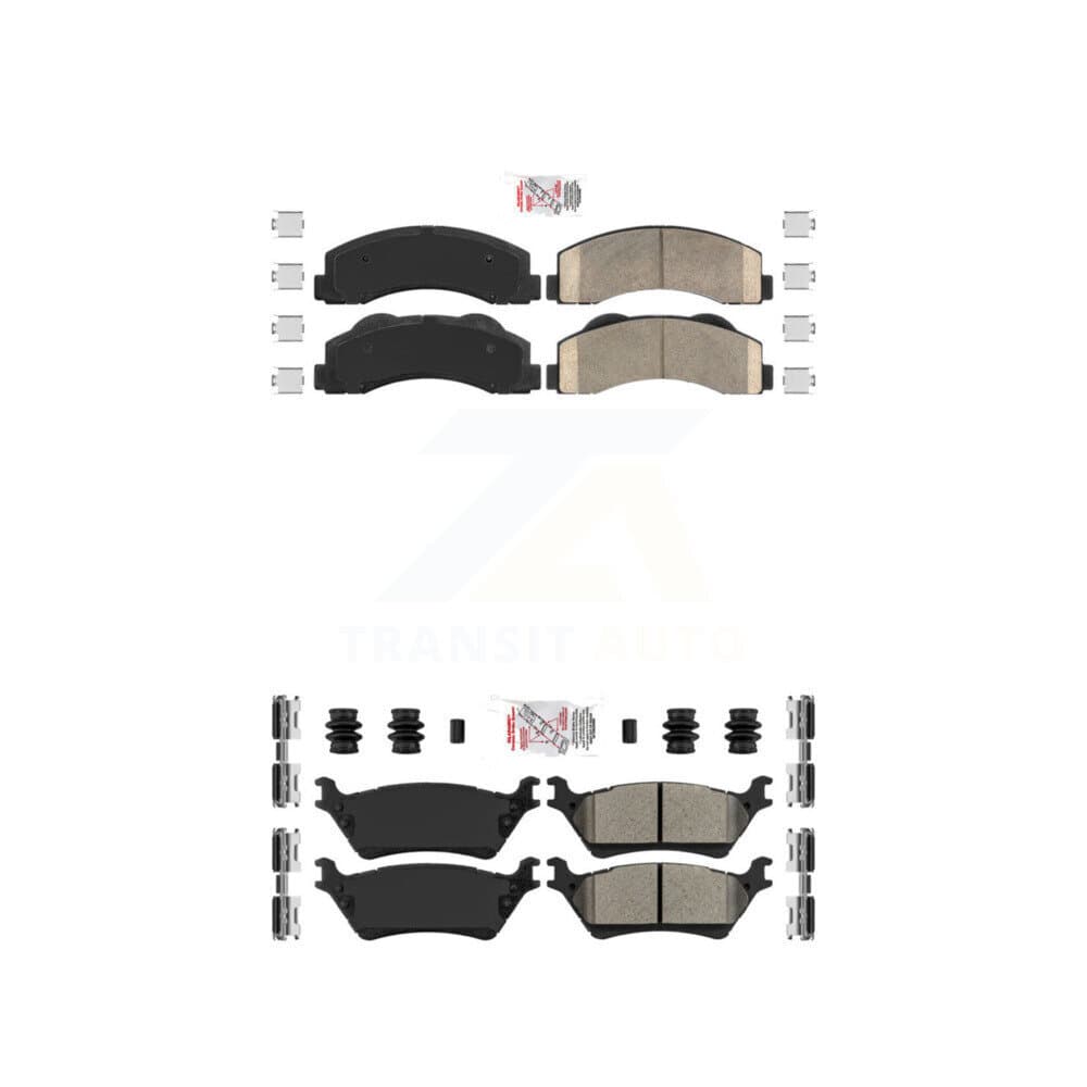 AmeriBRAKES - KNF-101174 - Front and Rear Disc Brake Pad Kits image 1