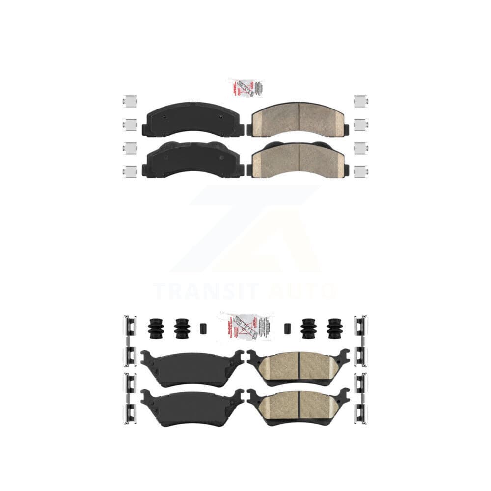 AmeriBRAKES - KNF-101176 - Front and Rear Disc Brake Pad Kits image 1