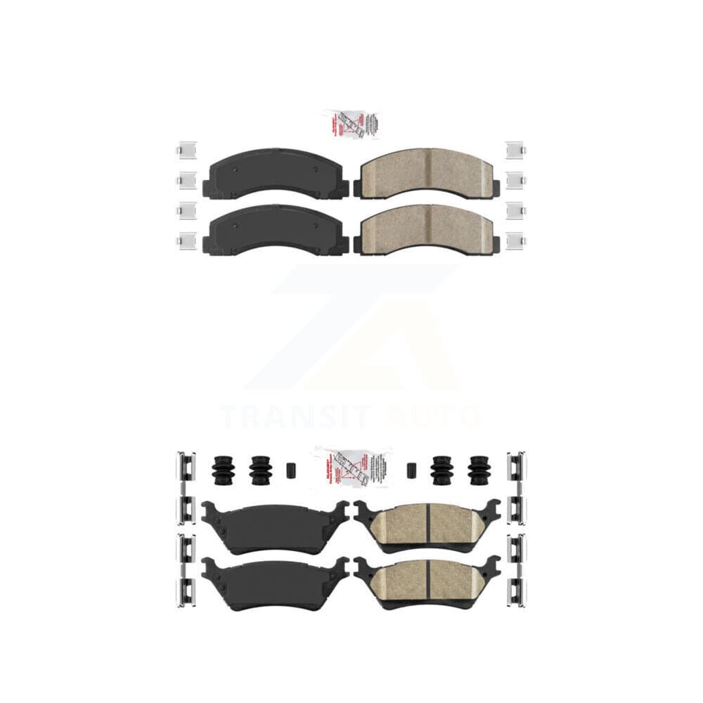 AmeriBRAKES - KNF-101182 - Front and Rear Disc Brake Pad Kits image 1