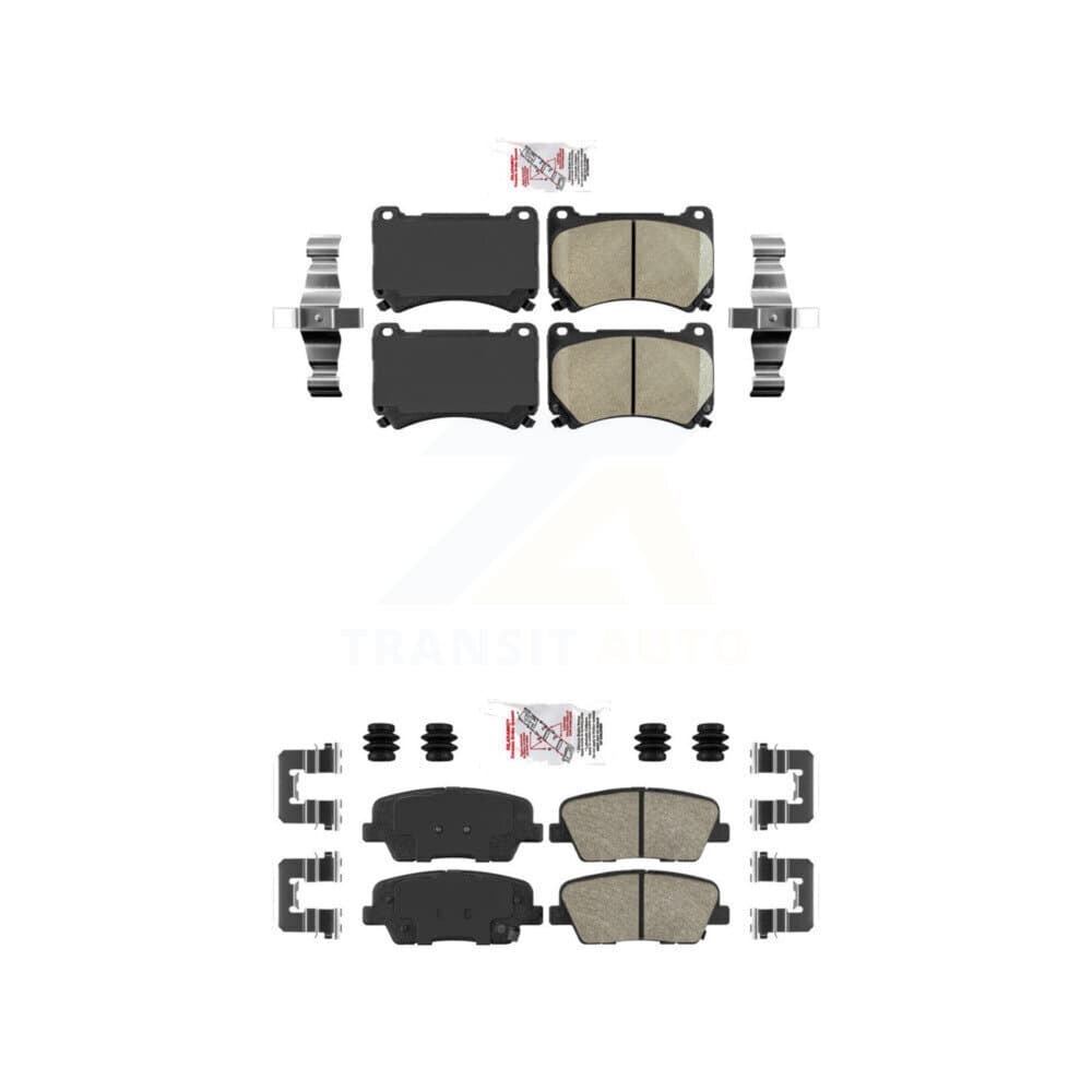 AmeriBRAKES - KNF-101190 - Front and Rear Disc Brake Pad Kits image 1