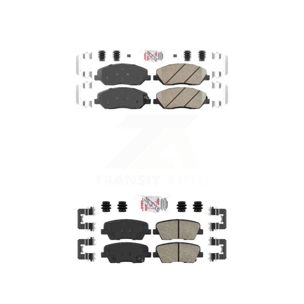 AmeriBRAKES - KNF-101192 - Front and Rear Disc Brake Pad Kits image 1