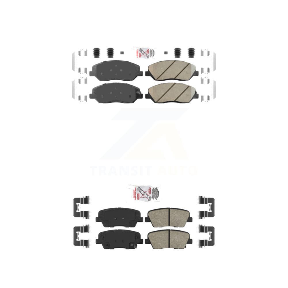AmeriBRAKES - KNF-101193 - Front and Rear Disc Brake Pad Kits image 1