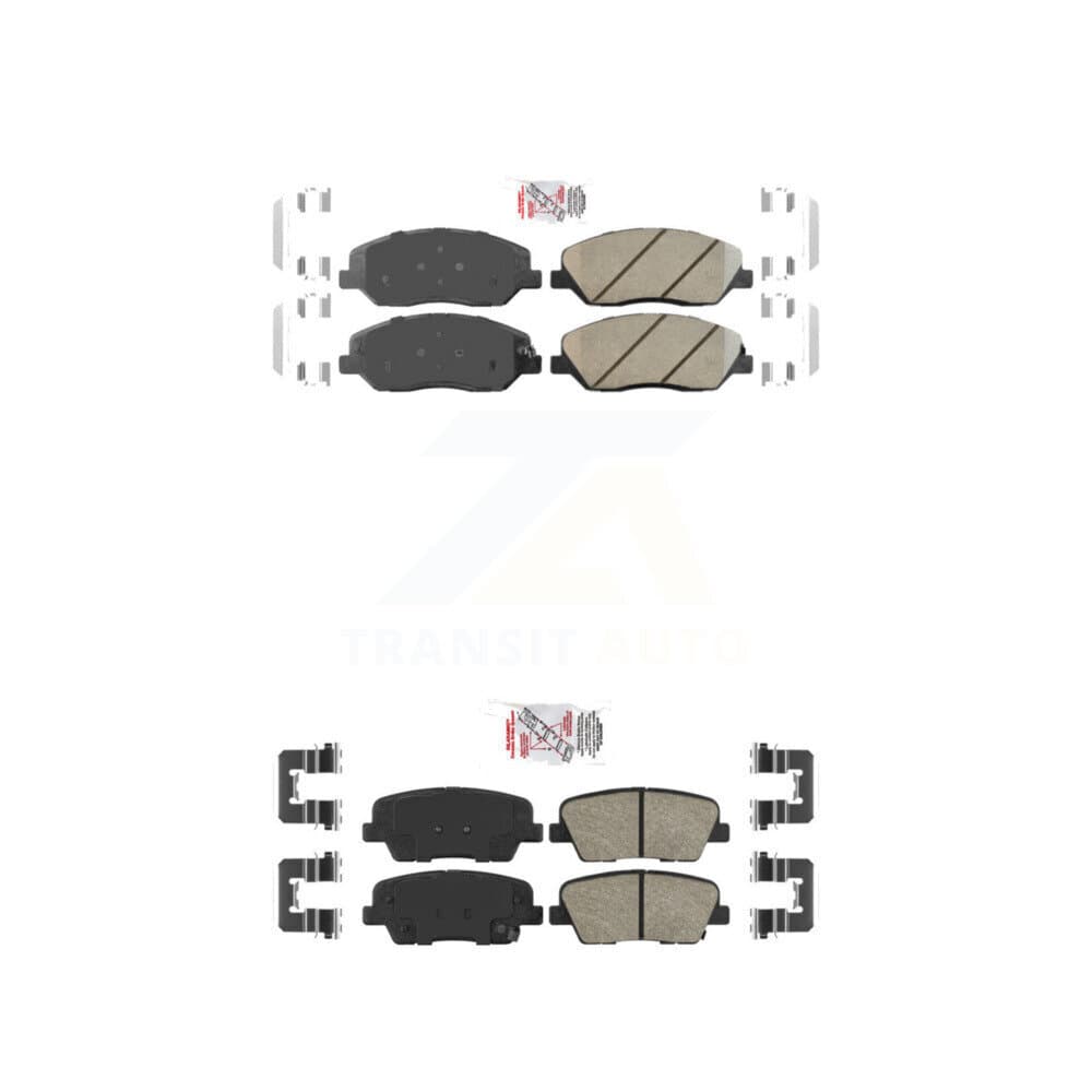 AmeriBRAKES - KNF-101195 - Front and Rear Disc Brake Pad Kits image 1