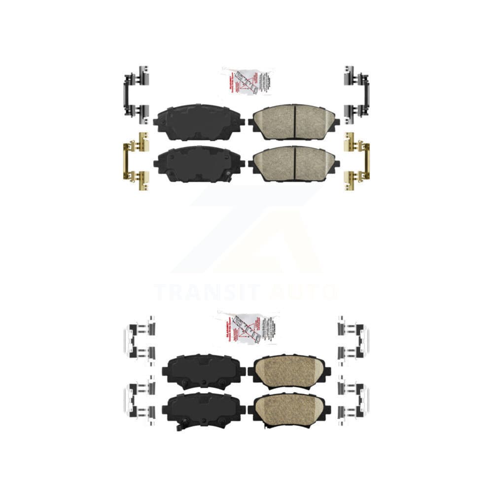 AmeriBRAKES - KNF-101205 - Front and Rear Disc Brake Pad Kits image 1