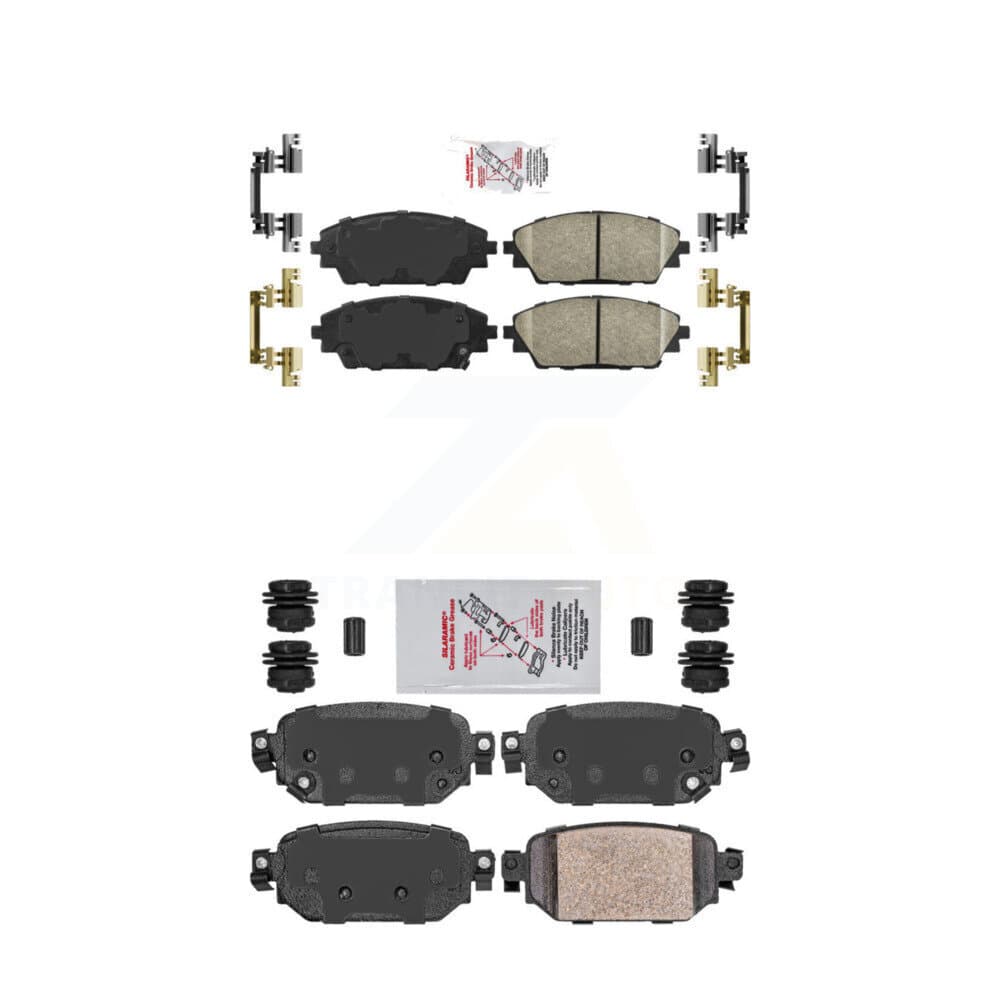 AmeriBRAKES - KNF-101209 - Front and Rear Disc Brake Pad Kits image 1