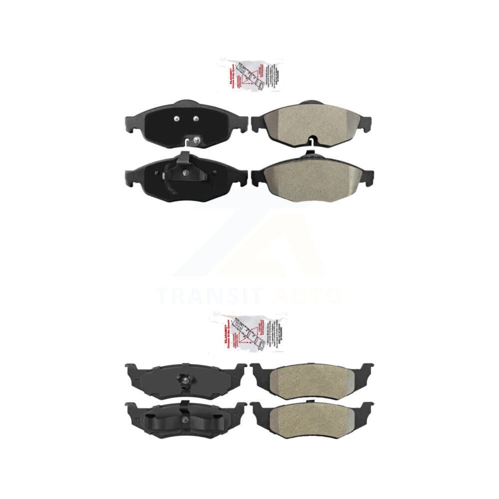 AmeriBRAKES - KNF-101221 - Front and Rear Disc Brake Pad Kits image 1