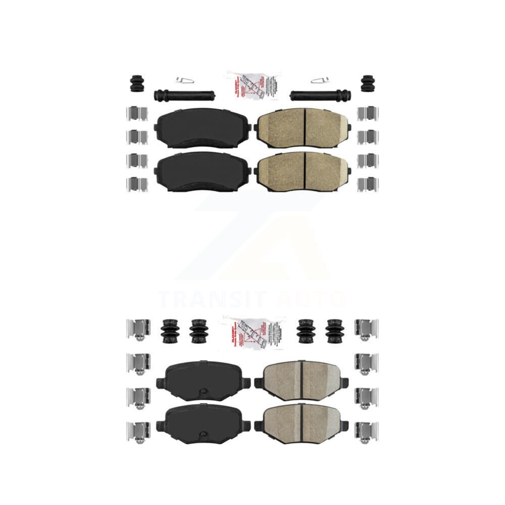 AmeriBRAKES - KNF-101239 - Front and Rear Disc Brake Pad Kits image 1