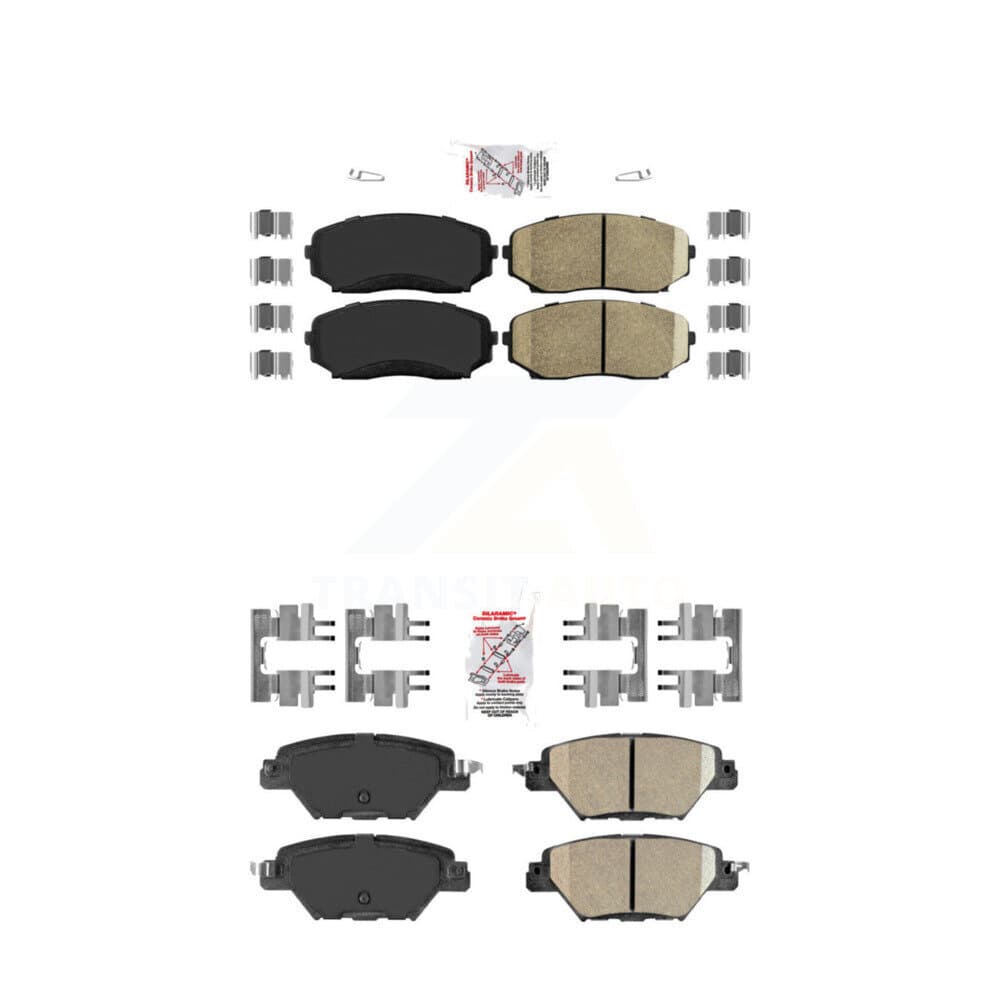 AmeriBRAKES - KNF-101242 - Front and Rear Disc Brake Pad Kits image 1